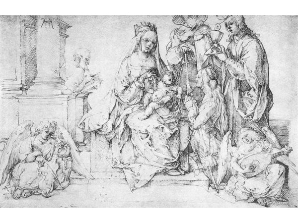 The Virgin With Two Angels And Four Saints (or St. Catherine St. John The Evangelist, St. James The Great And St. Joseph)