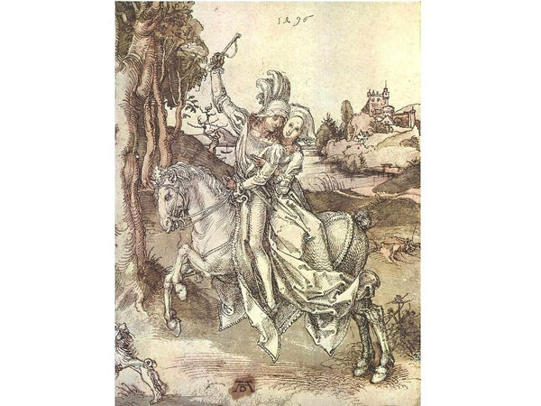 Couple on Horseback