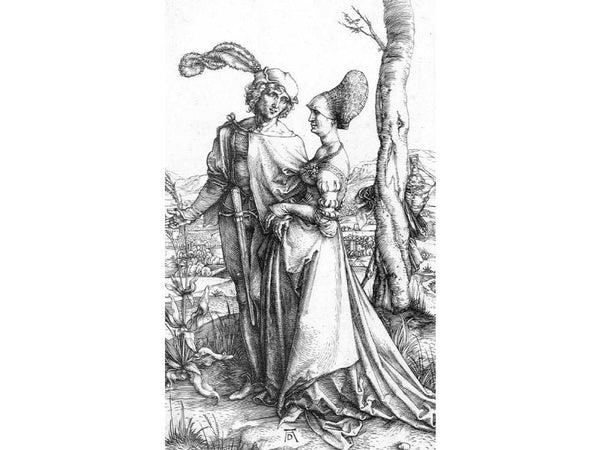 Young Couple Threatened By Death (or The Promenade)