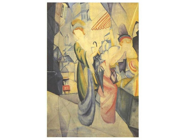 Bright Women in front of the Hat Shop (Helle Frauen vor dem Hutladen) 1913