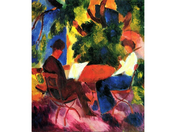 Couple At The Garden Table
