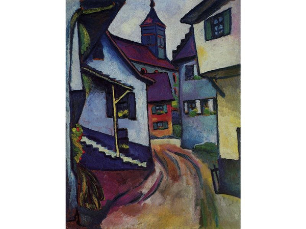 Street with church in Kandern