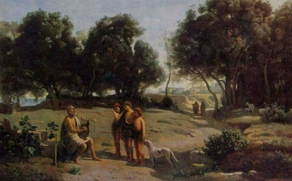 Homer and the Shepherds in a Landscape, 1845 