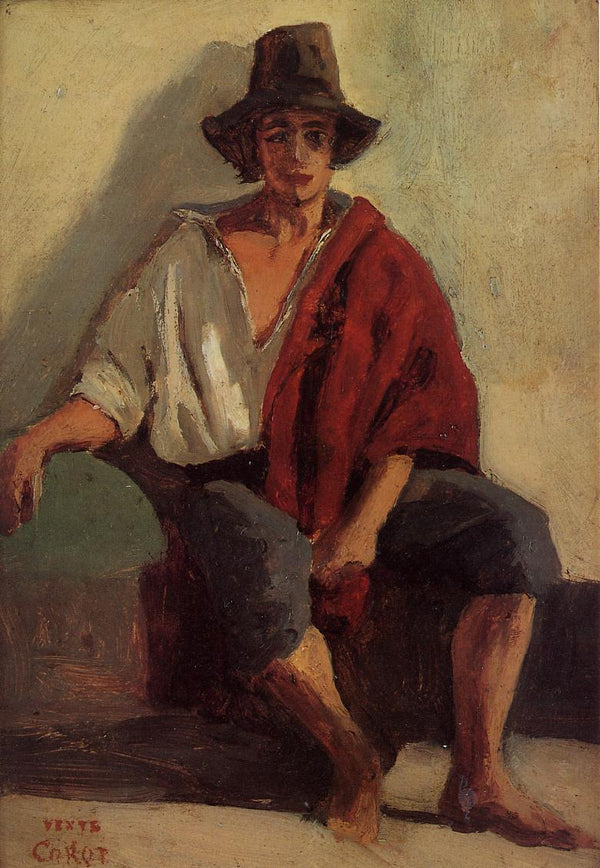 A Seated Italian from Paeigno Facing Front 