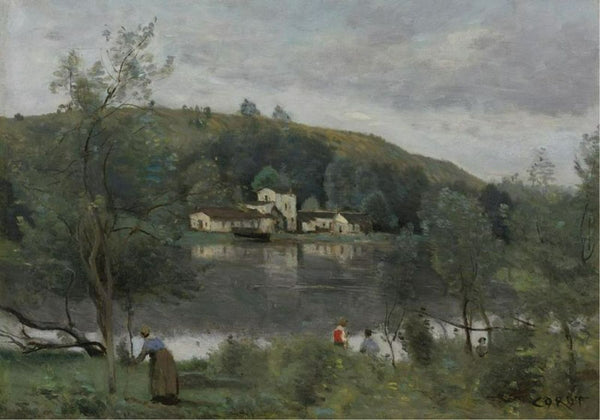 Ville D'Avray, Pecheurs Au Bord Des Etangs 