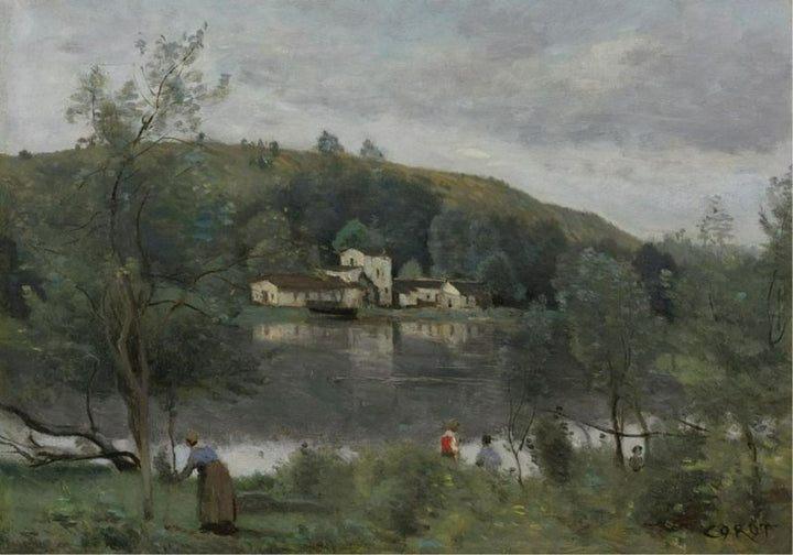 Ville D'Avray, Pecheurs Au Bord Des Etangs 