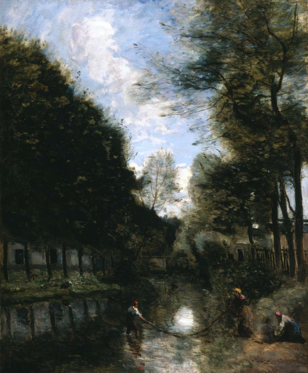 Gisors, River Bordered by Trees 