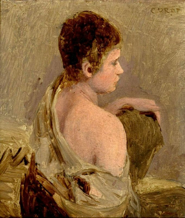 Young Man with Naked Shoulder 