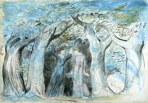 Inferno, Canto II, 139-141, Dante and Virgil enter the wood 