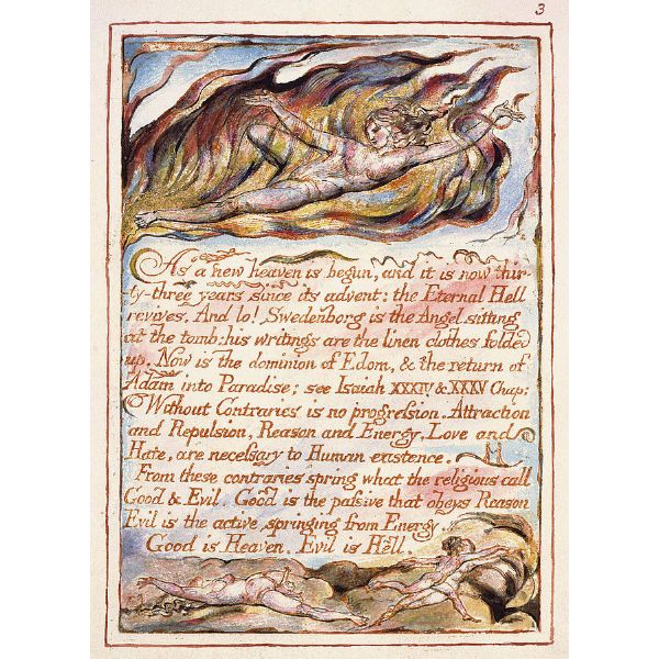 The Marriage of Heaven and Hell- 'As a new heaven is begun', c.1790 