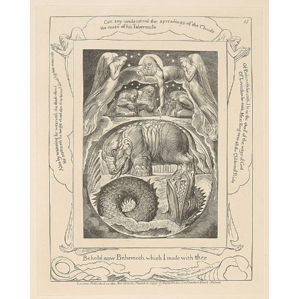 Behemoth and Leviathan from the Book of Job 