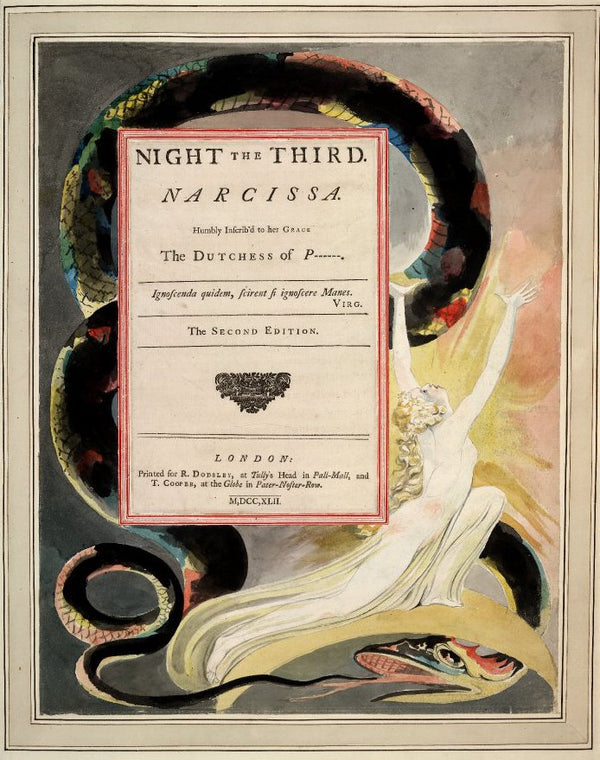 Illustration from Young's Night Thoughts, Night III, Narcissa 