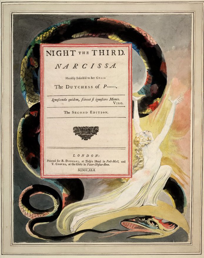 Illustration from Young's Night Thoughts, Night III, Narcissa 