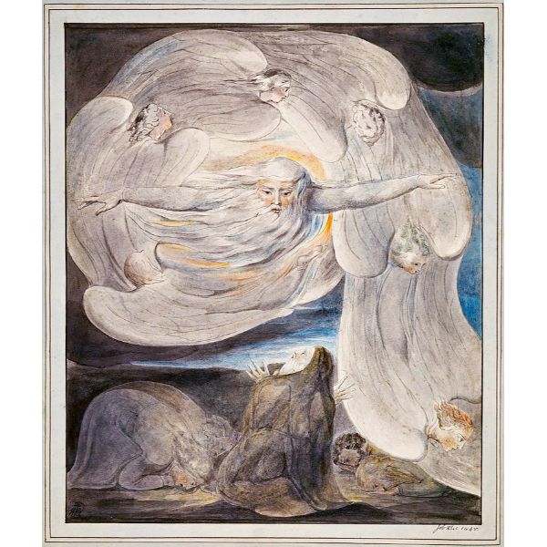 Job Confessing His Presumption To God Who Answers From The Whirlwind 1803-05 