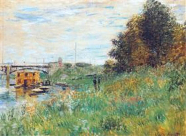 The Banks Of The Seine At The Argenteuil Bridge 