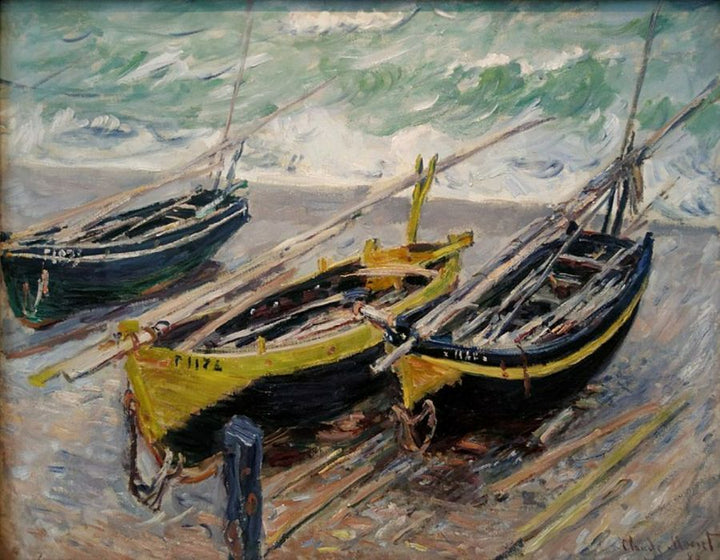 Bateaux Sur Le Galet 