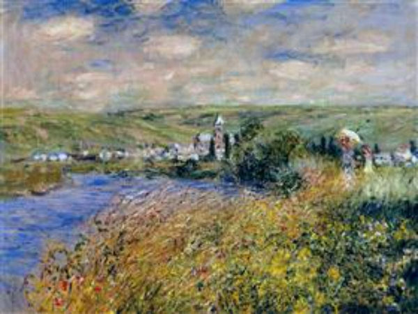 Vetheuil, vu de l'ile Saint-Martin 