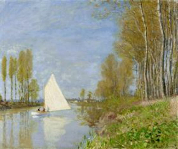 Small Boat on the Small Branch of the Seine at Argenteuil 