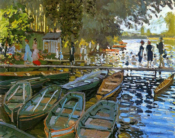 Bathing at la Grenouilliere 1869 