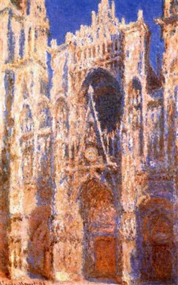 Rouen Cathedral The Portal In The Sun 