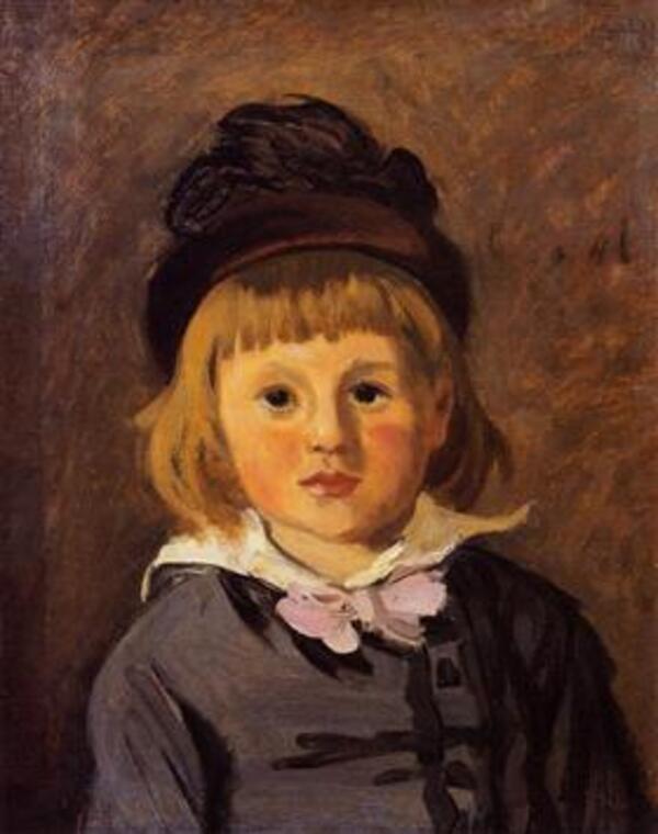 Portrait Of Jean Monet Wearing A Hat With A Pompom 