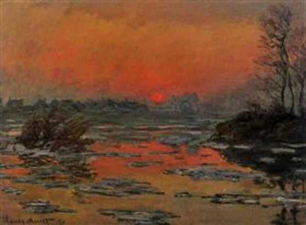 Sunset On The Seine In Winter 