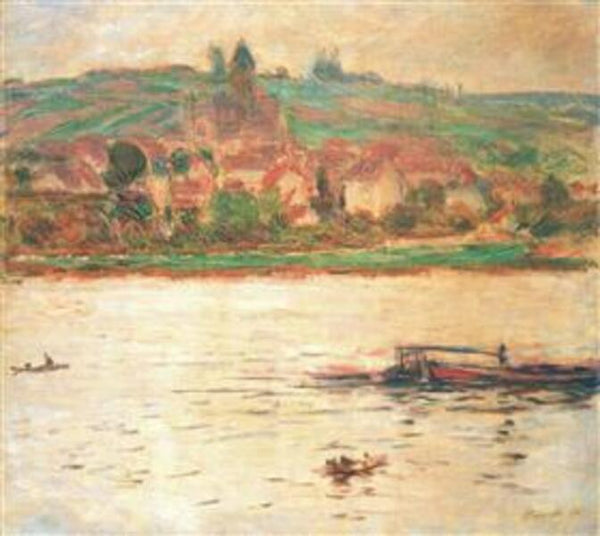 Barge On The Seine At Vertheuil Aka Vetheuil 
