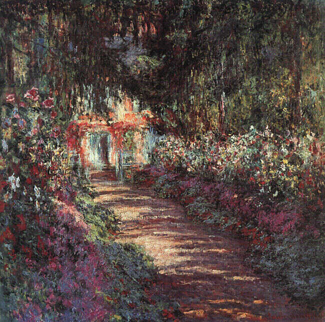 The garden in flower 