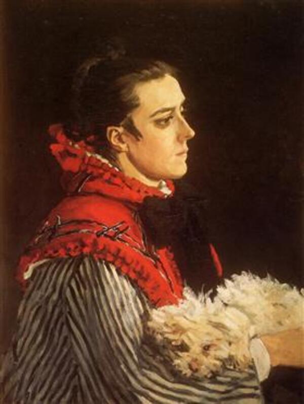 Camille With A Small Dog 