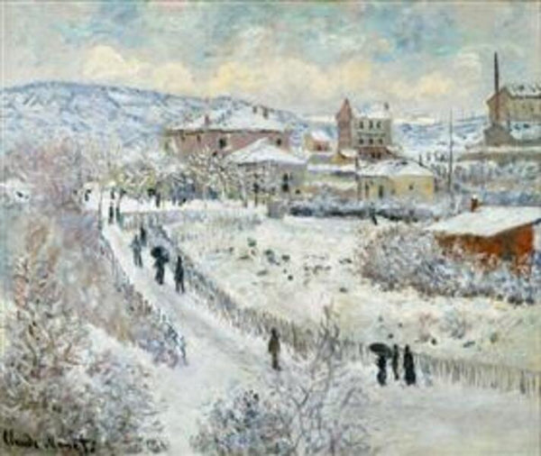 View Of Argenteuil In The Snow 
