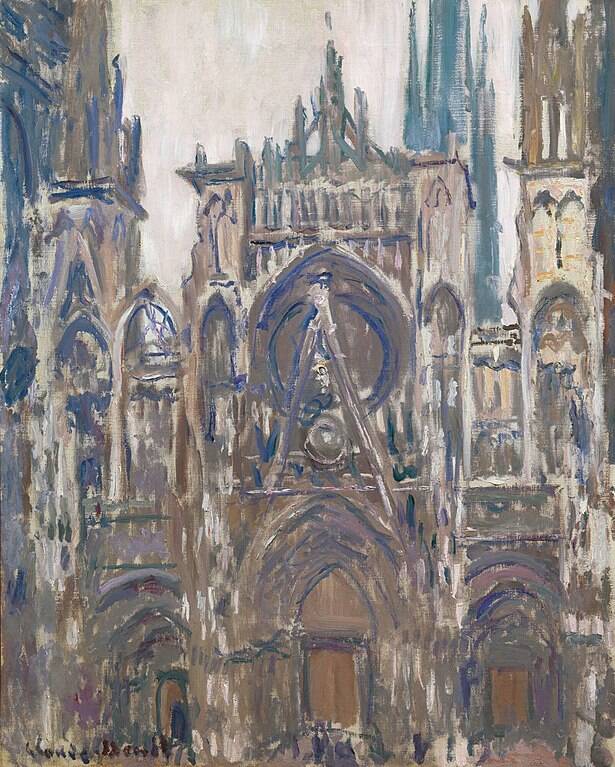 Cathedrale de Rouen Etude pour le portail vu de face 