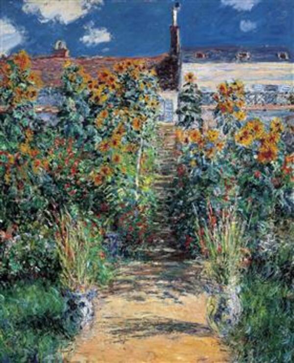 The Artists Garden At Vetheuil 
