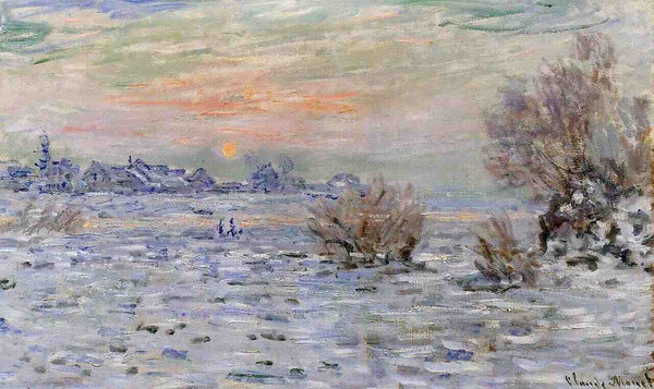 Winter On The Seine Lavacourt 