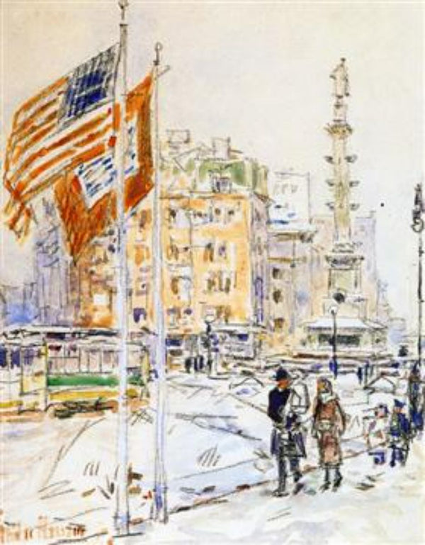Flags, Columbus Circle 