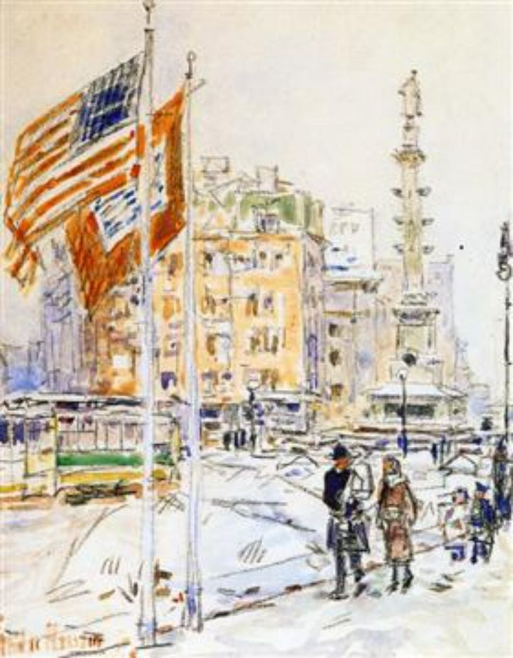 Flags, Columbus Circle 