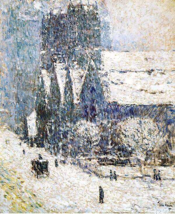 Calvary Church in the Snow 