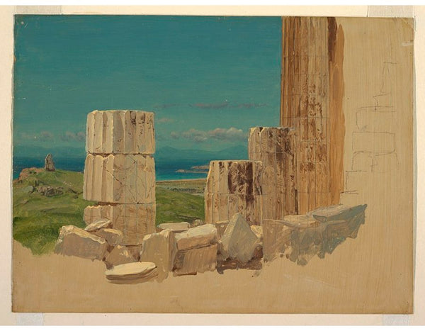 Broken Columns, View from the Parthenon, Athens 