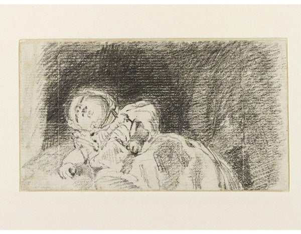 A baby (possibly Maria Louisa Constable) 1819 Painting by John Constable