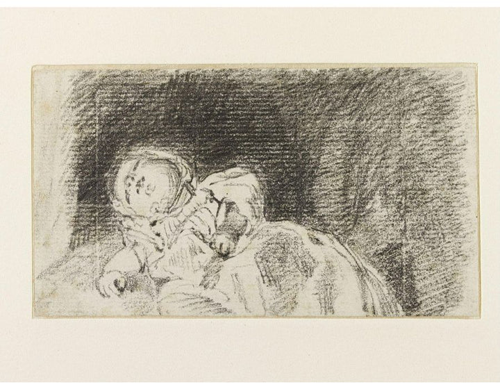A baby (possibly Maria Louisa Constable) 1819 Painting by John Constable