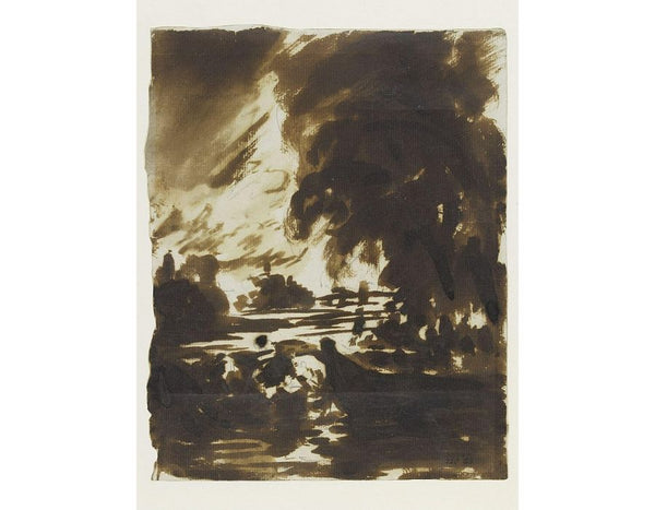 Trees and stretch of water on the Stour Painting by John Constable