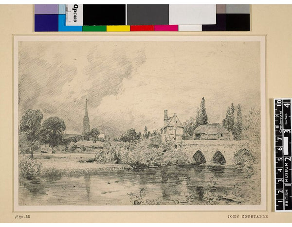The Bridge of Harnham and Salisbury Cathedral, c.1820 Painting by John Constable
