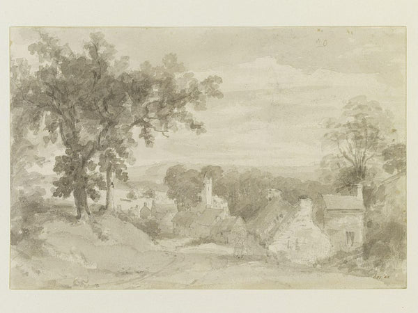 The Entrance to the Village of Edensor Painting by John Constable