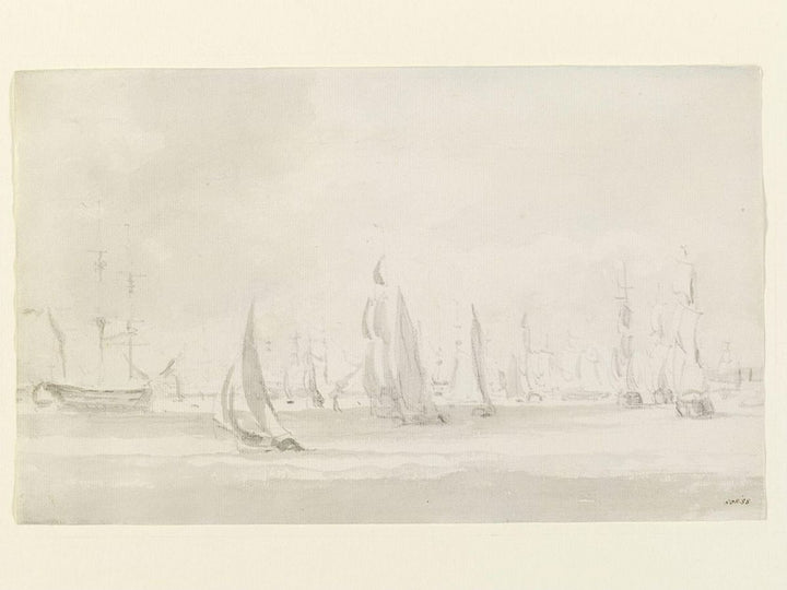 Shipping in the Thames Painting by John Constable