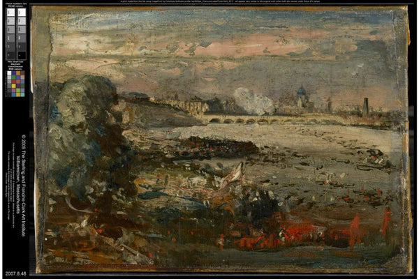 The Opening of Waterloo Bridge, 1819 Painting by John Constable