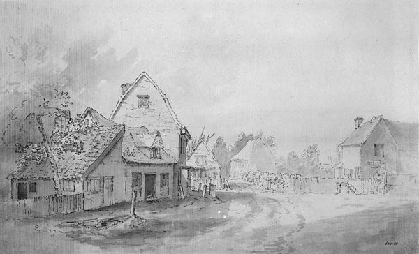 East Bergholt Street, East Bergholt Painting by John Constable