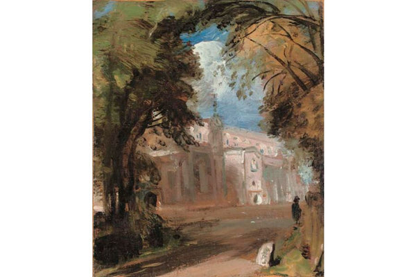 St Mary's Church, East Bergholt, sketch Painting by John Constable