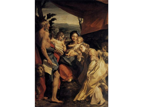 Madonna and Child with Sts Jerome and Mary Magdalen (The Day) 1525 