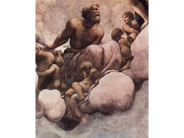 The vision of St. John in Patmos, detail St. Simon 