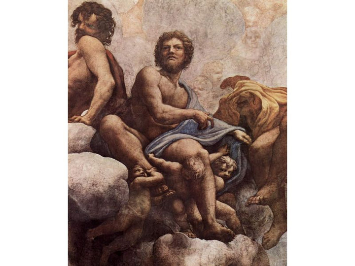 The vision of St. John in Patmos, detail, St. Philip and St. Thaddeus 