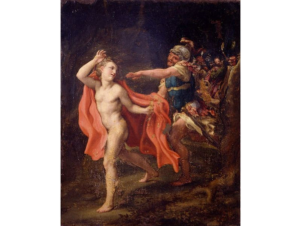 The Betrayal of Christ, with a soldier in pursuit of Mark the Evangelist 